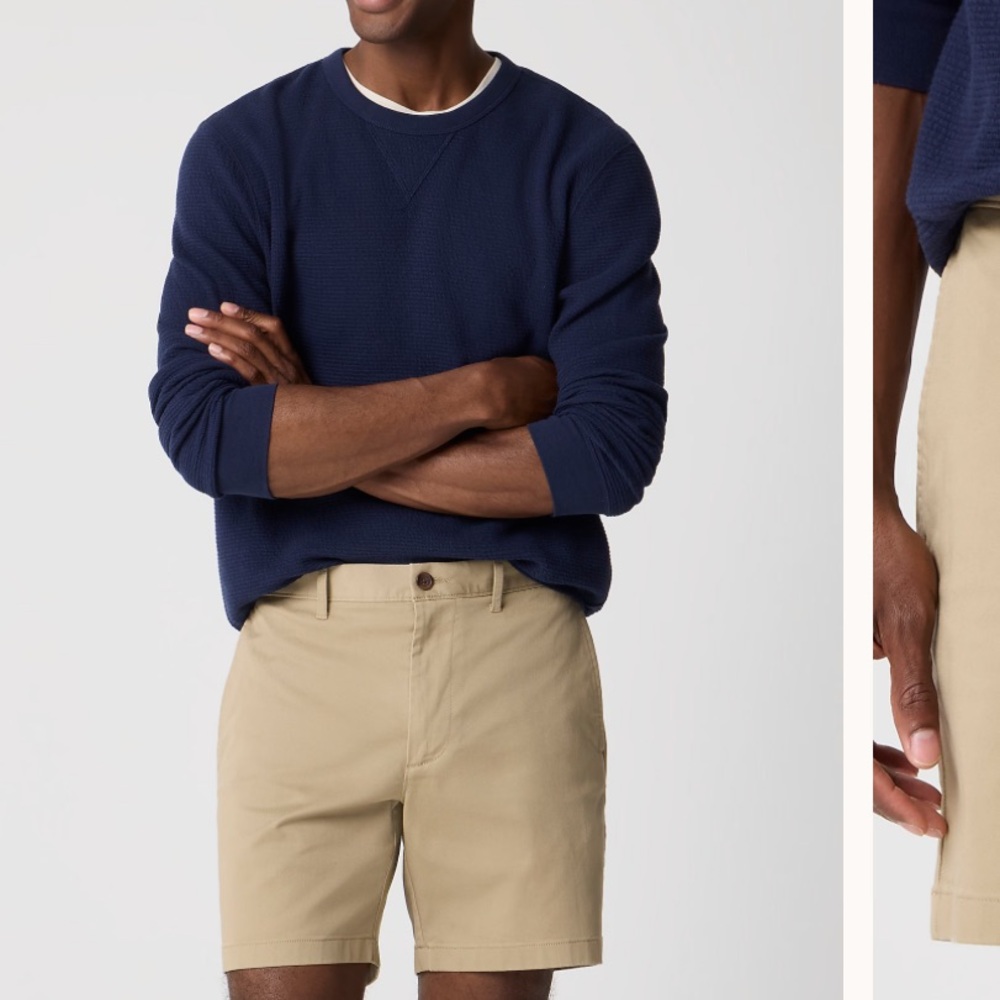 J Crew Men’s 7” Flex Chino Shorts